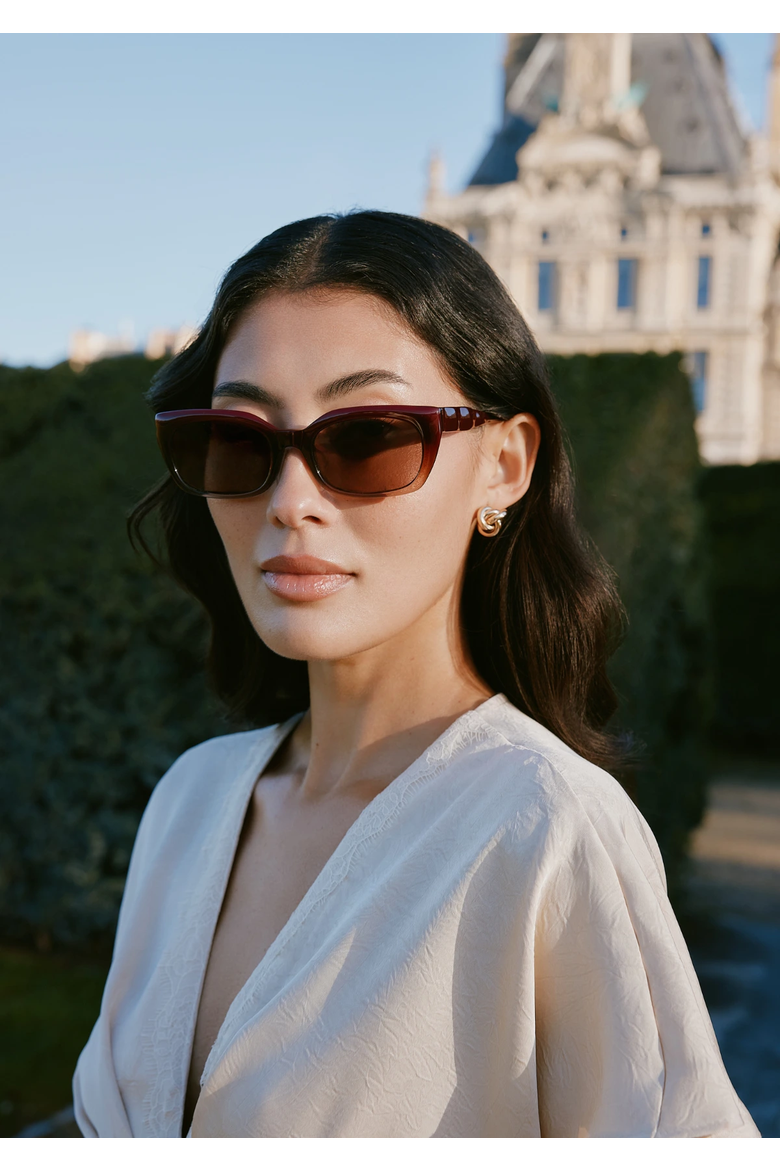 Shaula Sunglasses, Alternate, color, Bordeaux