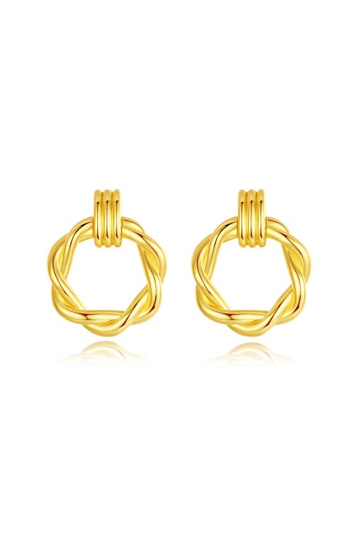 Classicharms Women's Gold Eléa Twisted Hoop Earrings In Gold