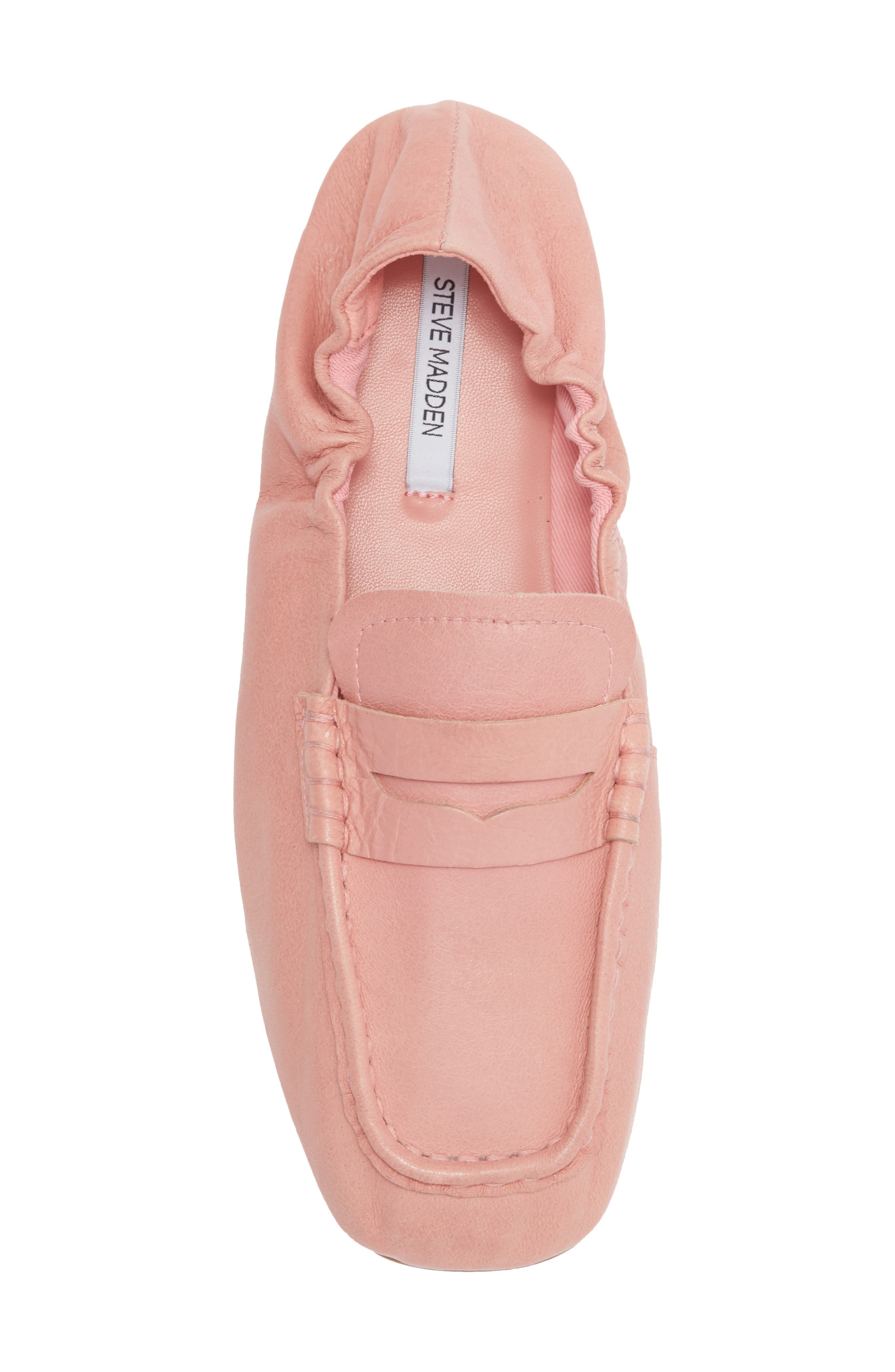 Eurry Penny Loafer, Alternate, color, PINK LEATHER
