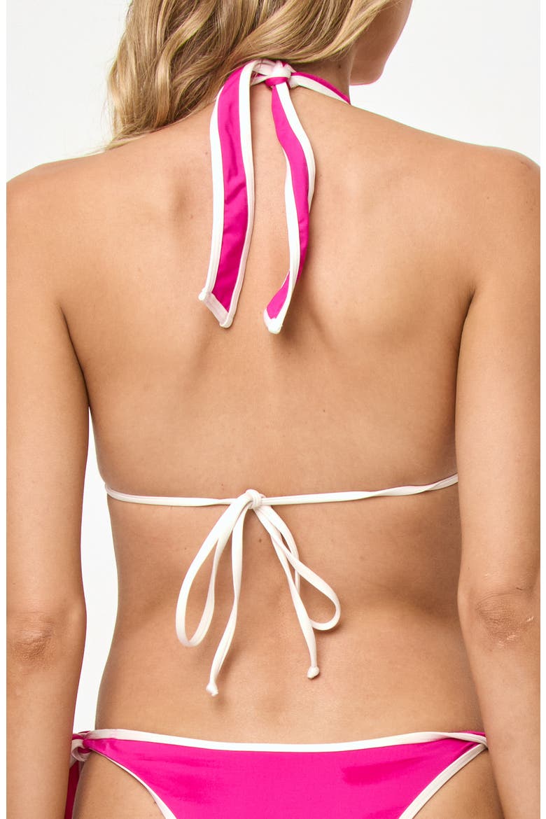 Mac Bikini Top, Alternate, color, BOUGAINVILLEA/ CREAM