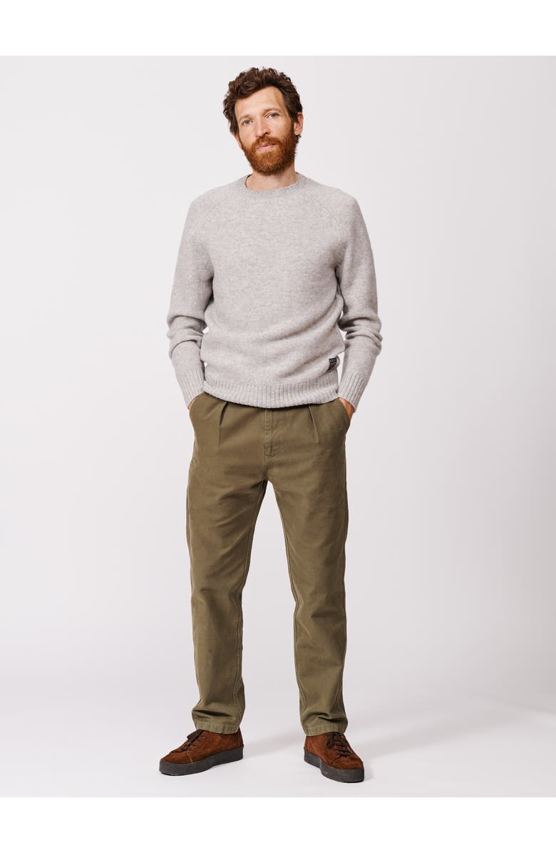 Aubin Prestwick Shetland Crew Neck Sweater, Alternate, color, Silver