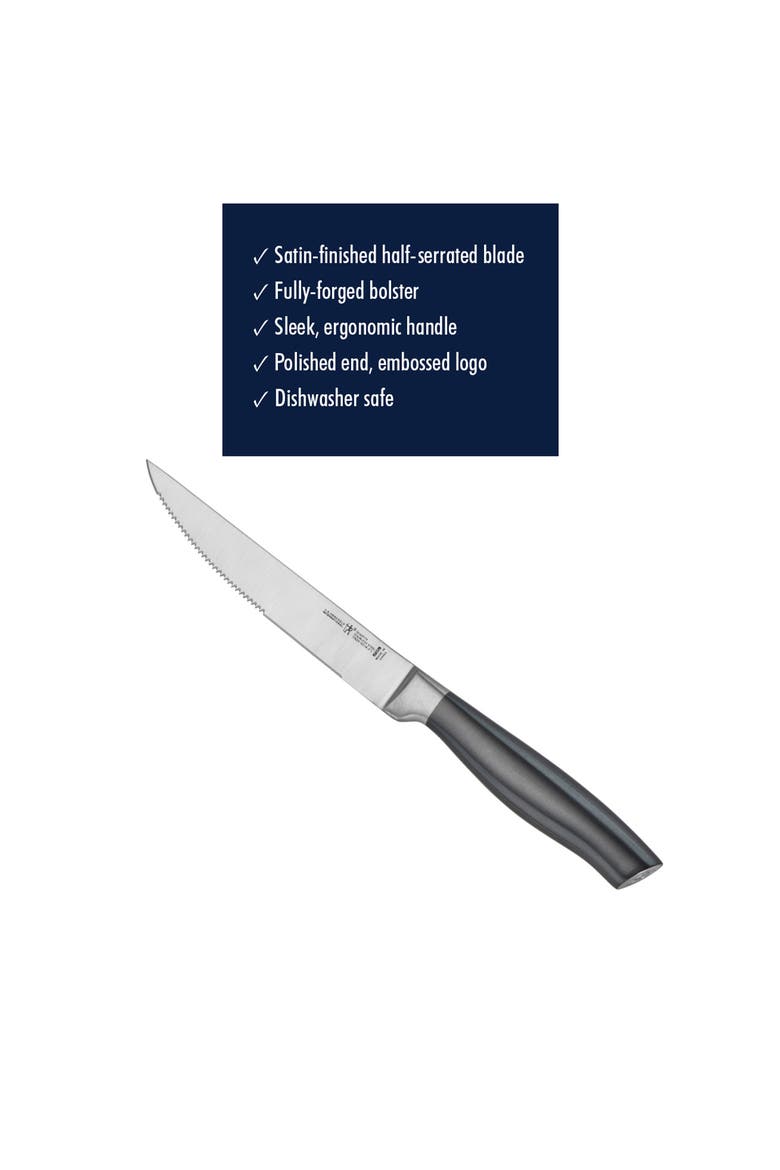 Graphite 4-Piece Steak Knife Set, Alternate, color, GRAPHITE