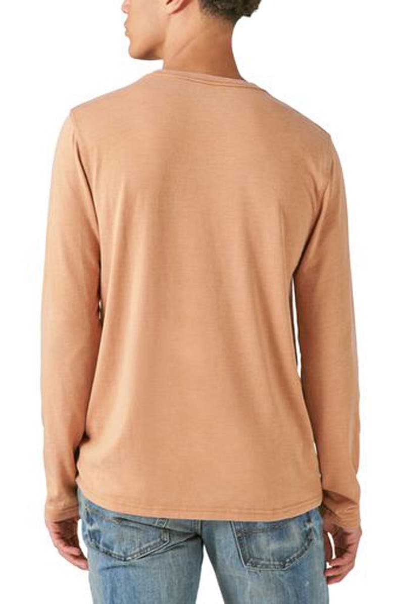 Lucky Brand Weekend Long Sleeve Henley, Alternate, color, Almond
