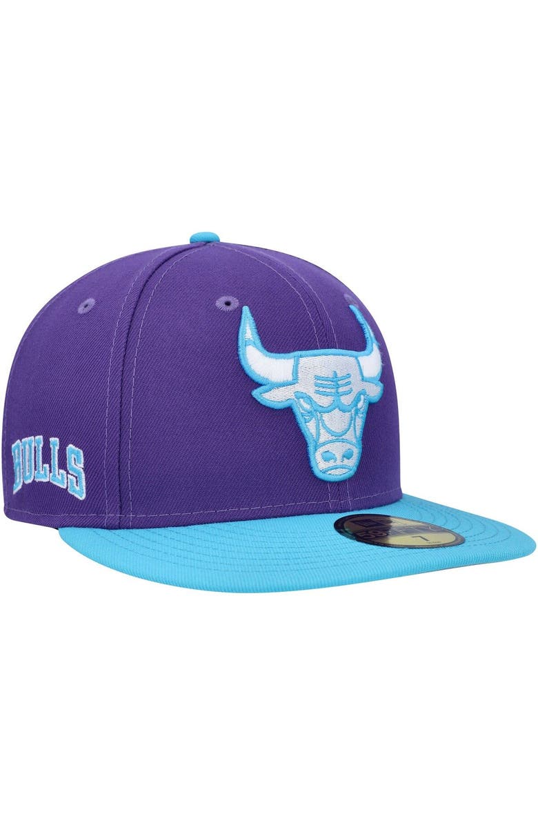 New Era Men's New Era Purple Chicago Bulls Vice 59FIFTY Fitted Hat, Alternate, color, 