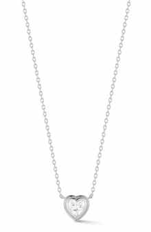 Heart Cut Cubic Zirconia Pendant Necklace
