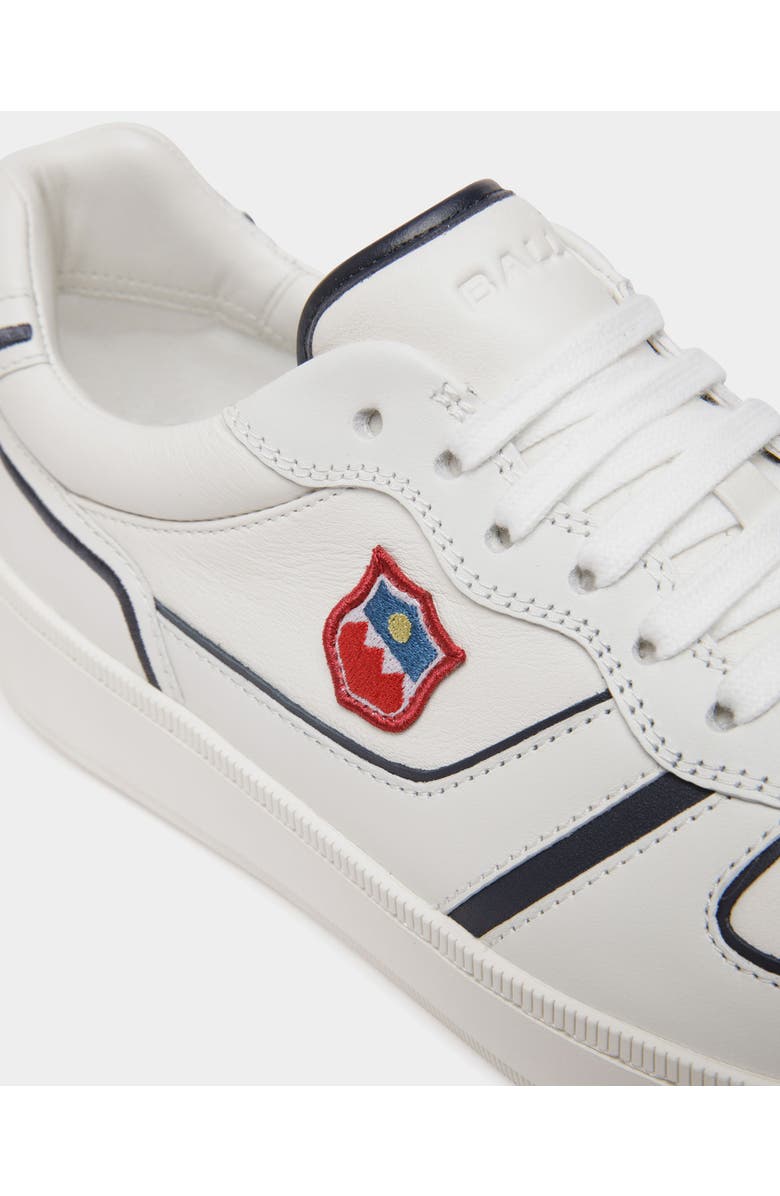 Bally Raise Sneaker in Plain Leather, Alternate, color, White