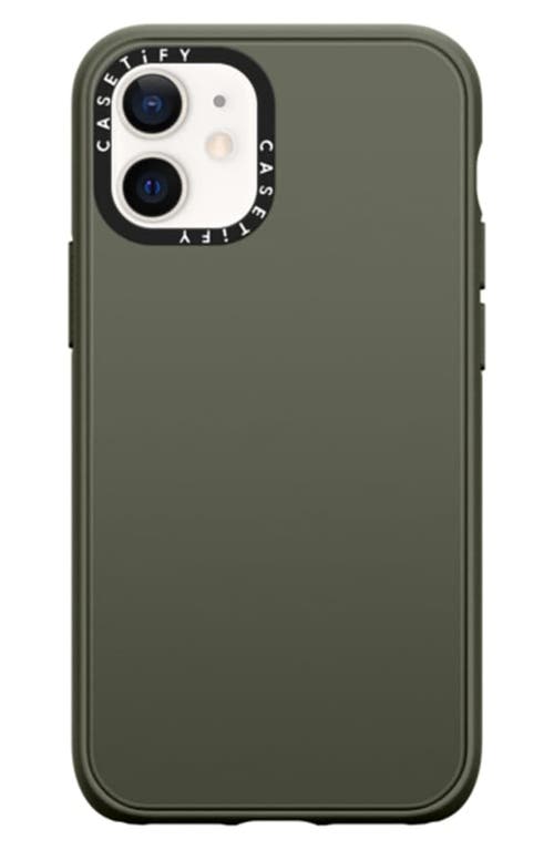 CASETiFY Solid Impact iPhone 12 Mini Case in Matte Olive  product