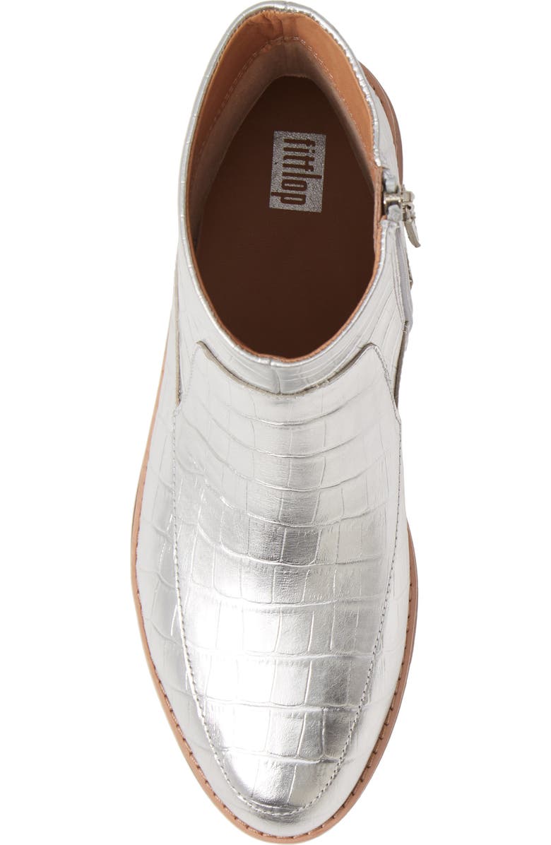 FitFlop Kinbey Croc Embossed Bootie, Alternate, color,