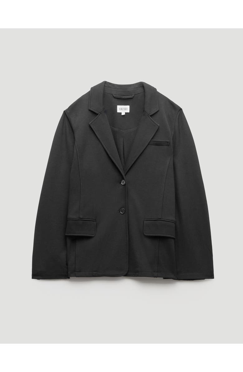 Hush Relaxed Ponte Blazer, Alternate, color, Black