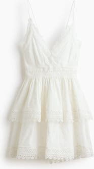 H&M Lace-trimmed Cotton Dress