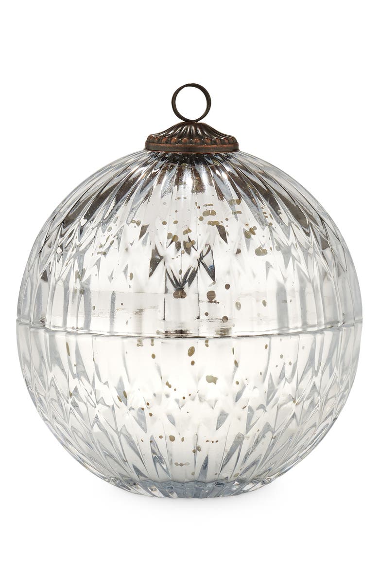 ILLUME<sup>®</sup> Mercury Basalm & Cedar Ornament Candle, Main, color, Silver