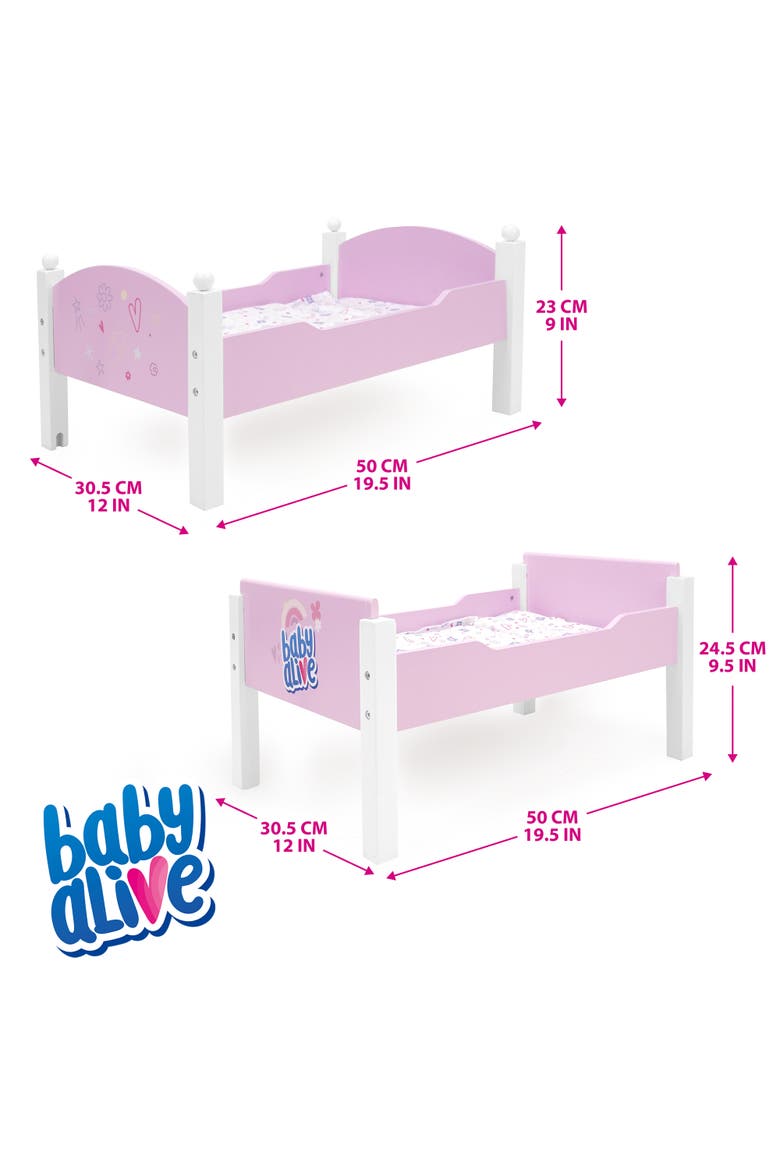 Baby Alive Wooden Doll Bunk Bed, Alternate, color, Multicolored