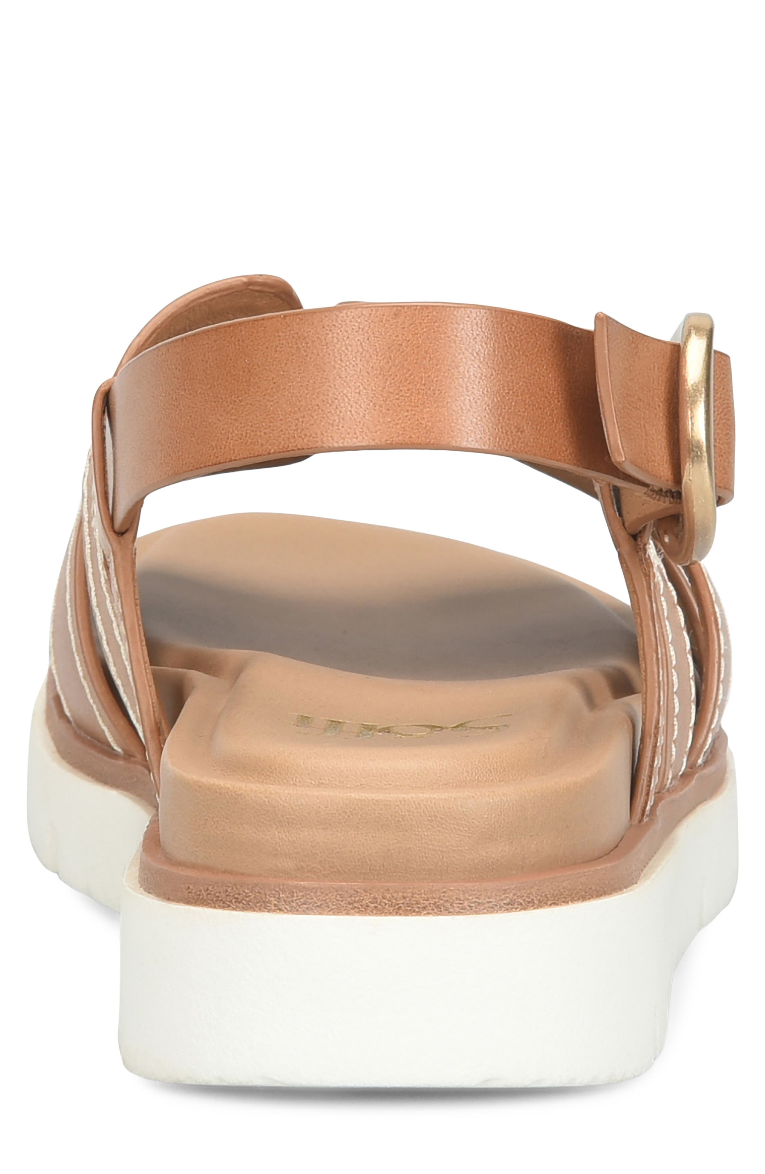 Goldie Slingback Platform Sandal, Alternate, color, LUGGAGE