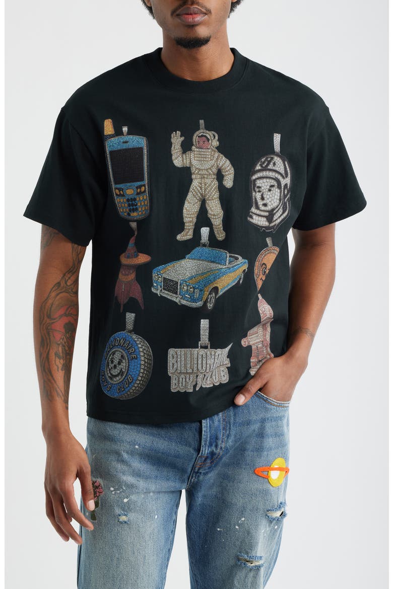 Icy Cotton Graphic T-Shirt, Main, color, BLACK