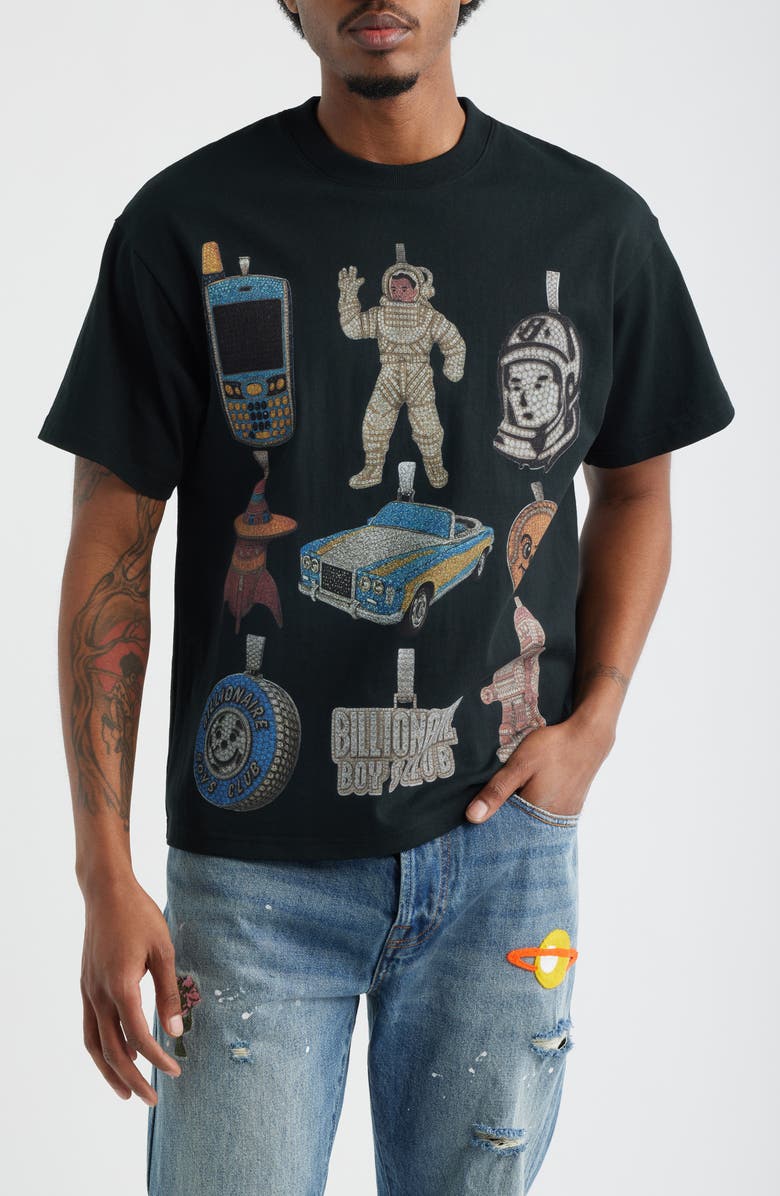 Billionaire Boys Club Icy Cotton Graphic T-Shirt, Main, color, Black