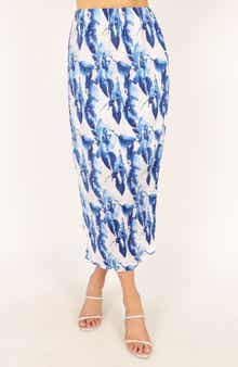 Petal & Pup Minelli Plissé Pleat Midi Skirt