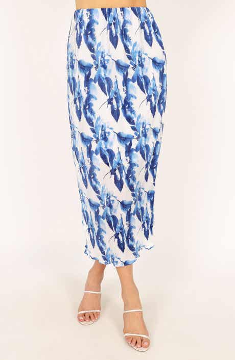 Petal & Pup Minelli Plissé Pleat Midi Skirt
