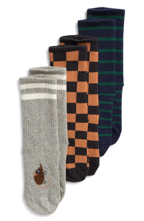 Kids' 3-Pack Assorted Chess Socks