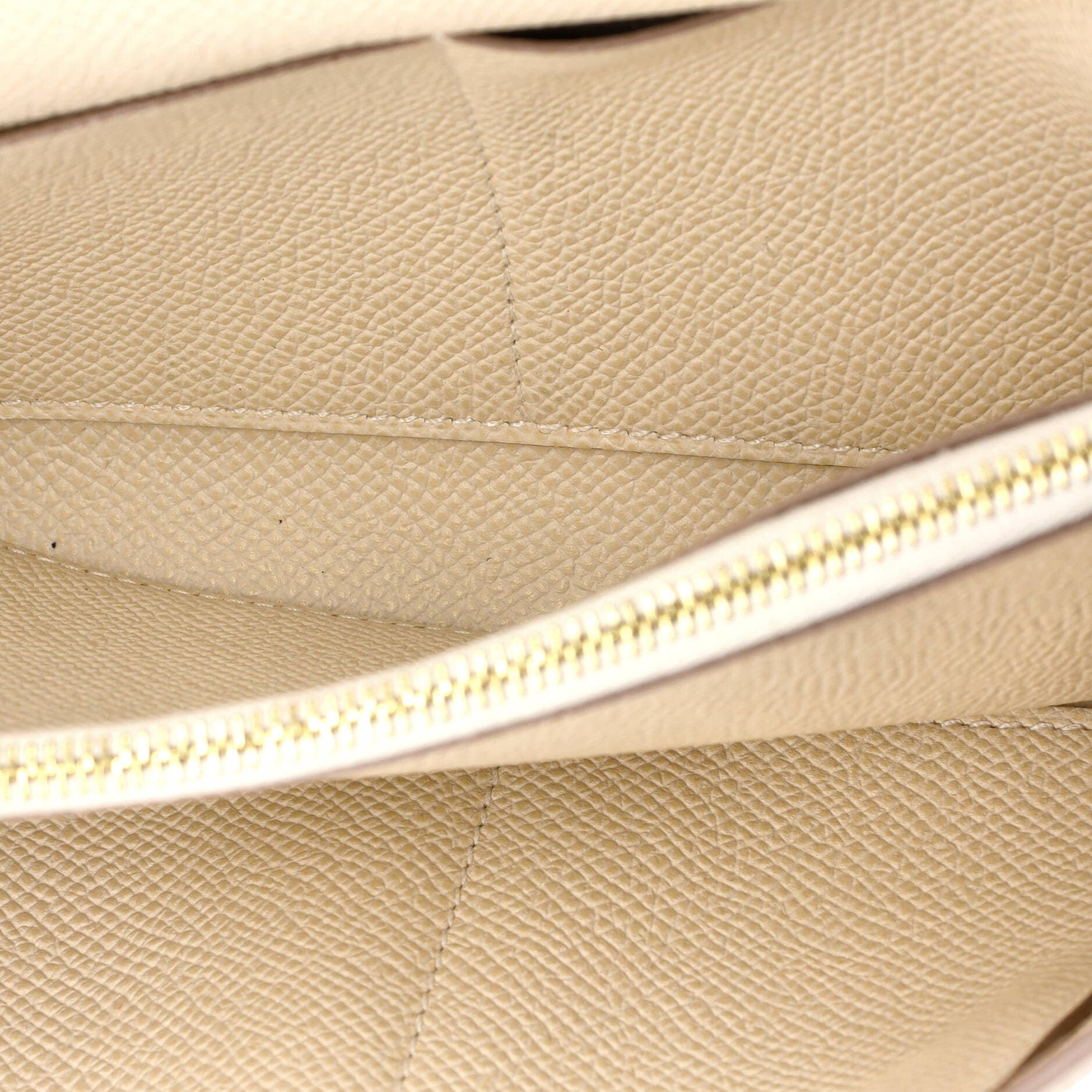 Pre-Owned Hermes Kelly To Go Wallet Epsom, Alternate, color, Beton