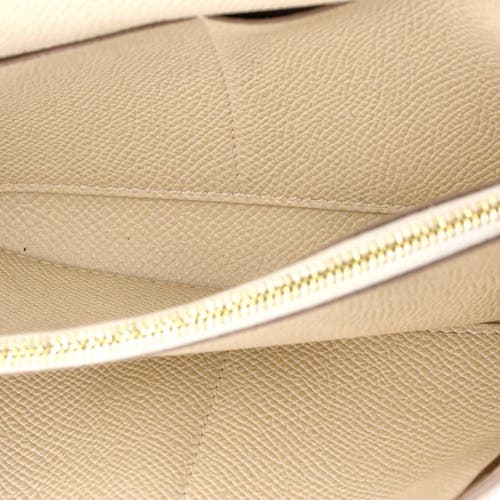 Pre-owned Hermes Hermes Kelly To Go Wallet Epsom In Gray