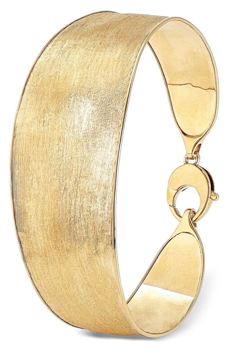 Marco Bicego Lunaria 18K Yellow Gold Large Width Bangle, Main, color,