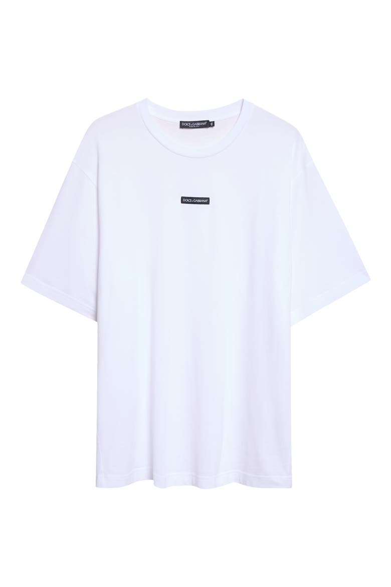 Label Patch Cotton T-Shirt, Main, color, OPTICAL WHITE