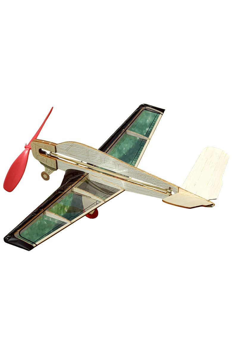 Build N Fly Mini Model Kit, V-Tail, Diy Rubber Band Airplane Craft, Alternate, color, Multicolored