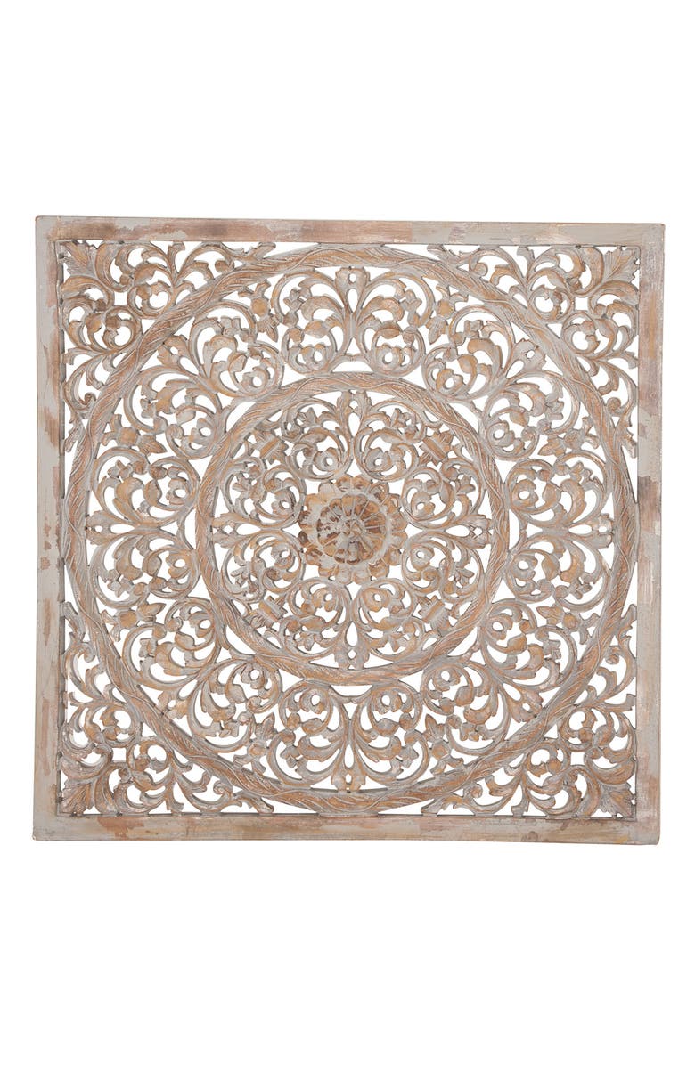 SONOMA SAGE HOME WILLOW ROW Brown Traditional Floral Wood Wall Decor, Main, color,