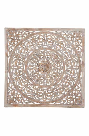 SONOMA SAGE HOME WILLOW ROW Brown Traditional Floral Wood Wall Decor