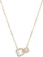ARGENTO VIVO Double Clover Pendant Necklace
