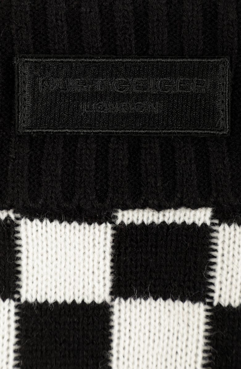 Kurt Geiger London Check Fingerless Gloves, Alternate, color, 