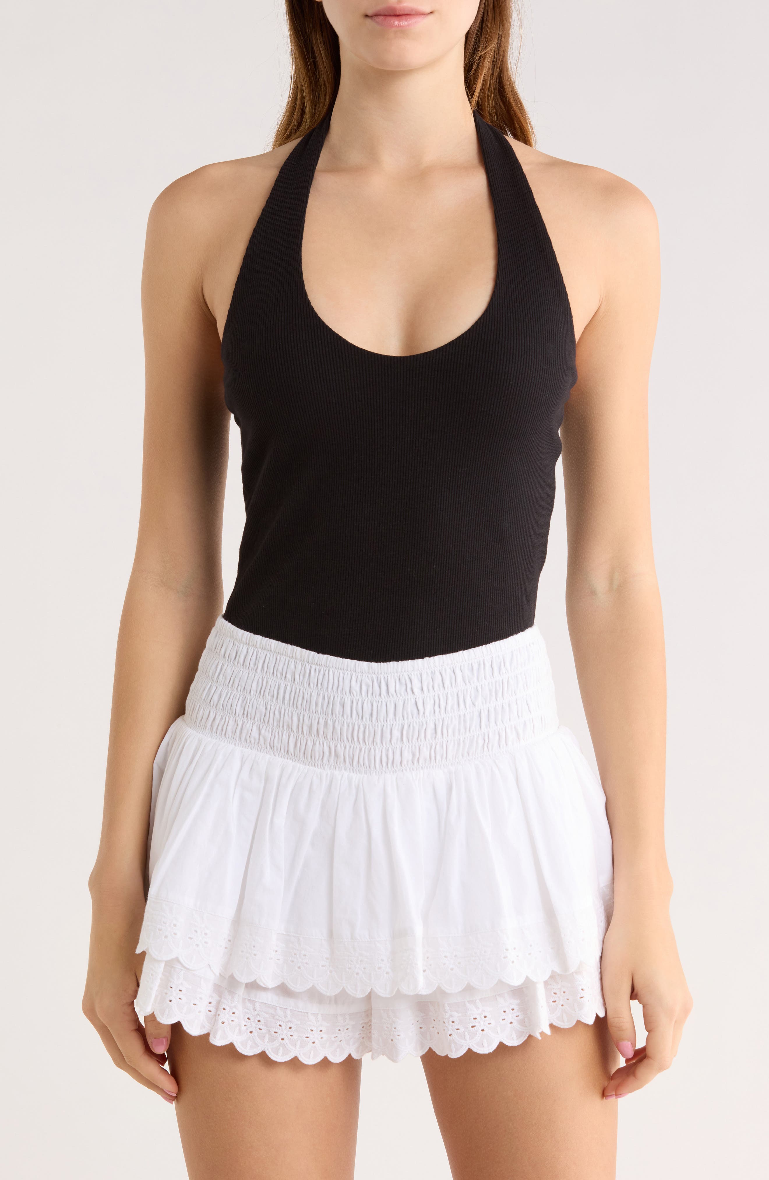 Abound Rib Knit Halter Top
