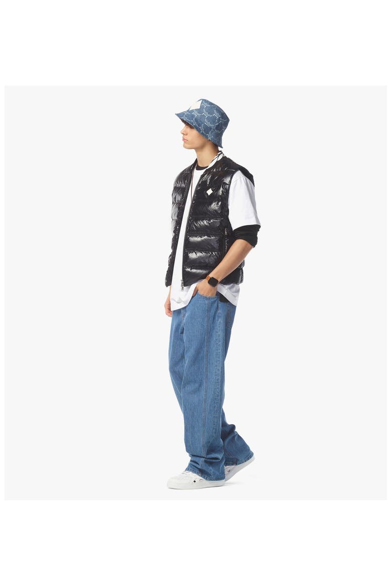 Packable Down Vest in ECONYL®, Alternate, color, Black