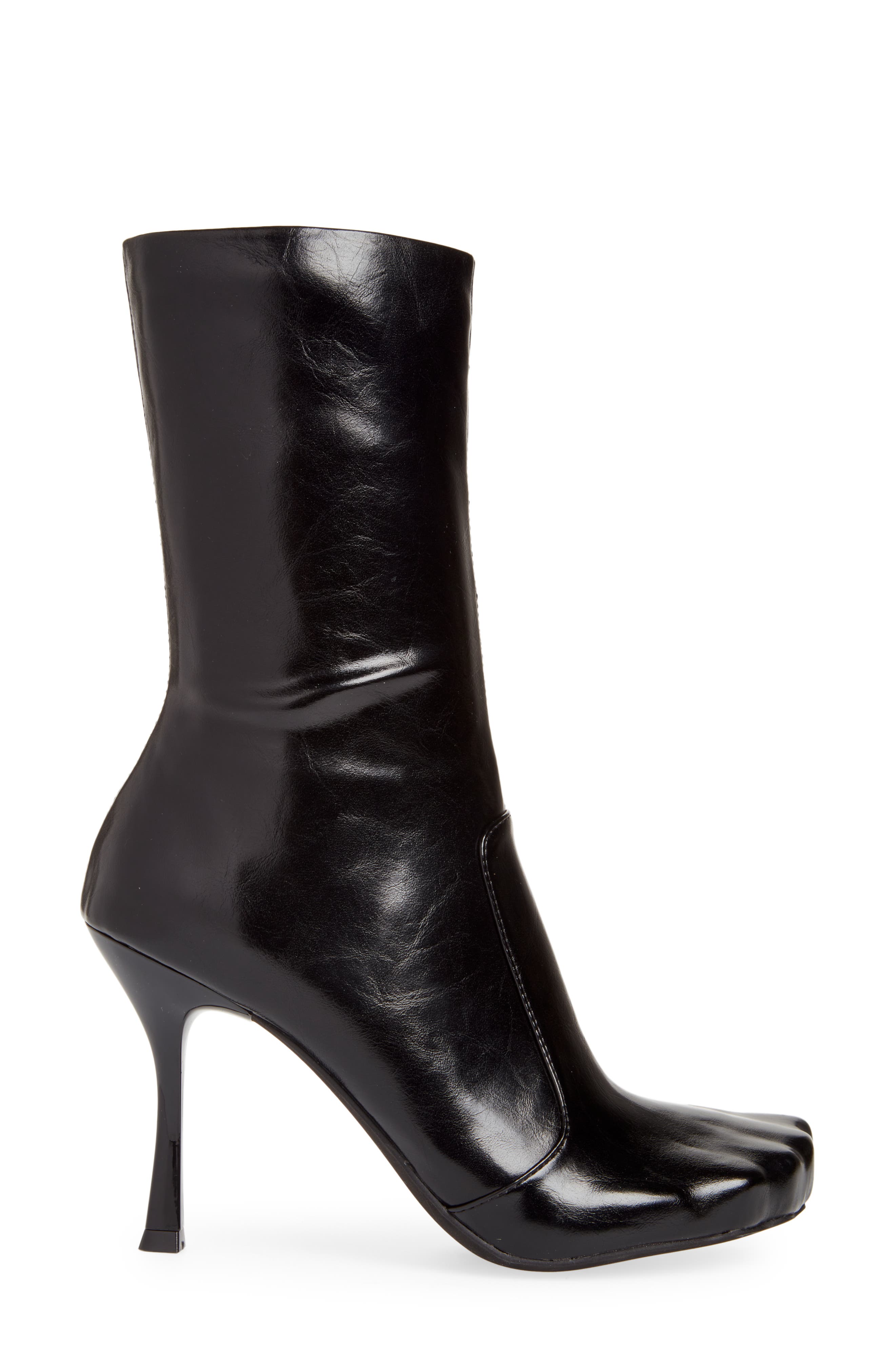 Jeffrey Campbell Visionary Stiletto Boot, Alternate, color, Black