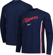 Nike Men's Nike Navy LA Clippers 2025/26 Authentic Pre-Game Legend Dri-FIT Long Sleeve Shooting Shirt