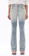 Bayeas Star Print Bootcut Jeans