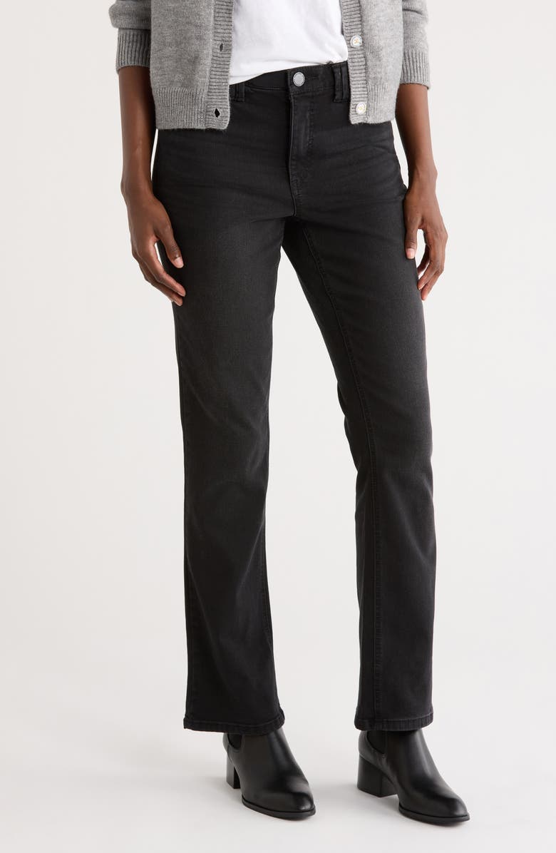 Democracy Itty Bitty Bootcut Jeans, Main, color, Washed Black