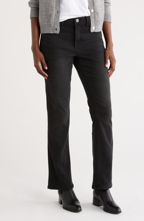 Itty Bitty Bootcut Jeans (Washed Black)