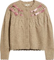 LoveShackFancy Clementian Alpaca & Wool Blend Cardigan