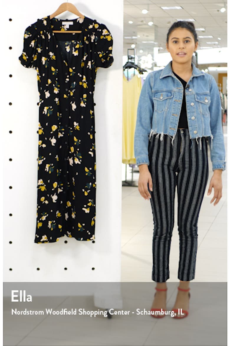 Floral Ruched Sleeve Dress video