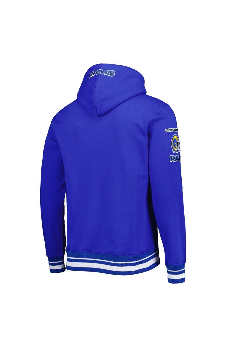 PRO STANDARD Men's Pro Standard Royal Los Angeles Rams Retro Classic Fleece Pullover Hoodie, Alternate, color, 