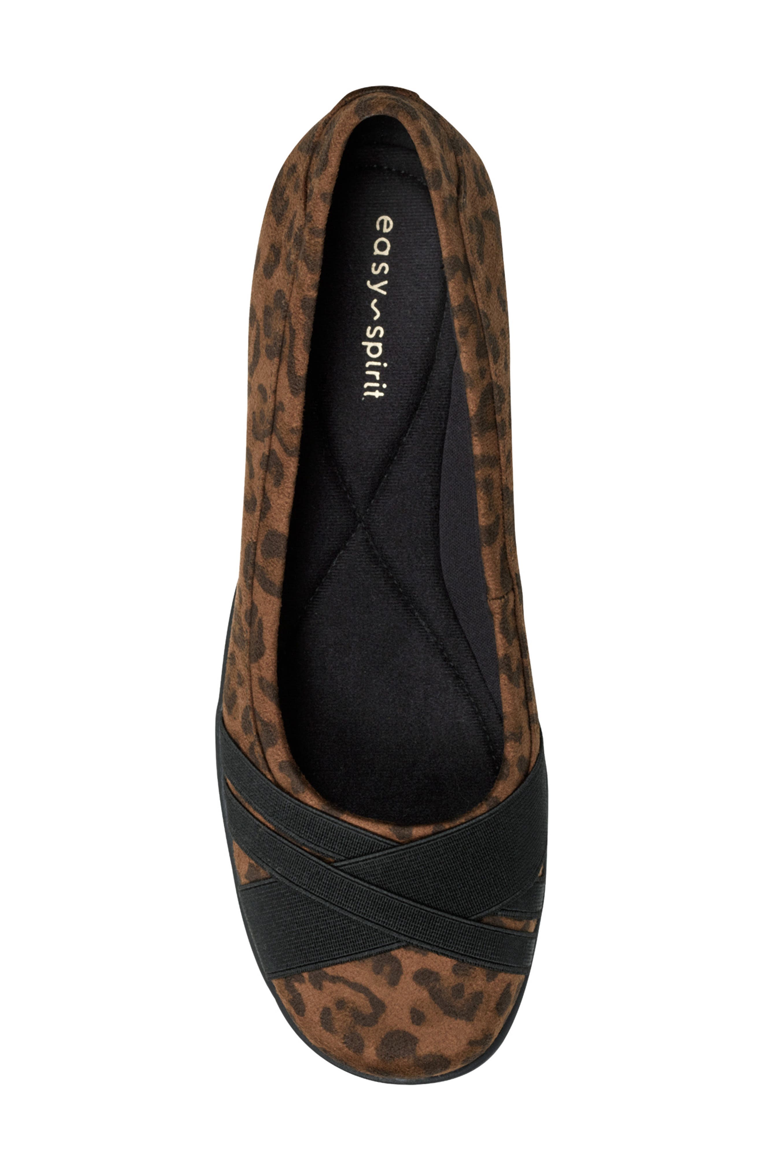 Easy Spirit Acasia Ballet Flat, Alternate, color, Leopard/ Black
