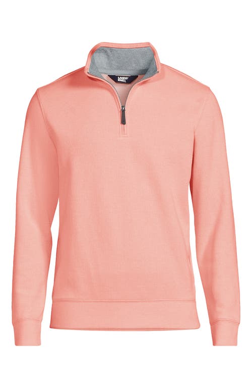 LANDS' END LANDS' END BEDFORD RIB QUARTER ZIP SWEATER 