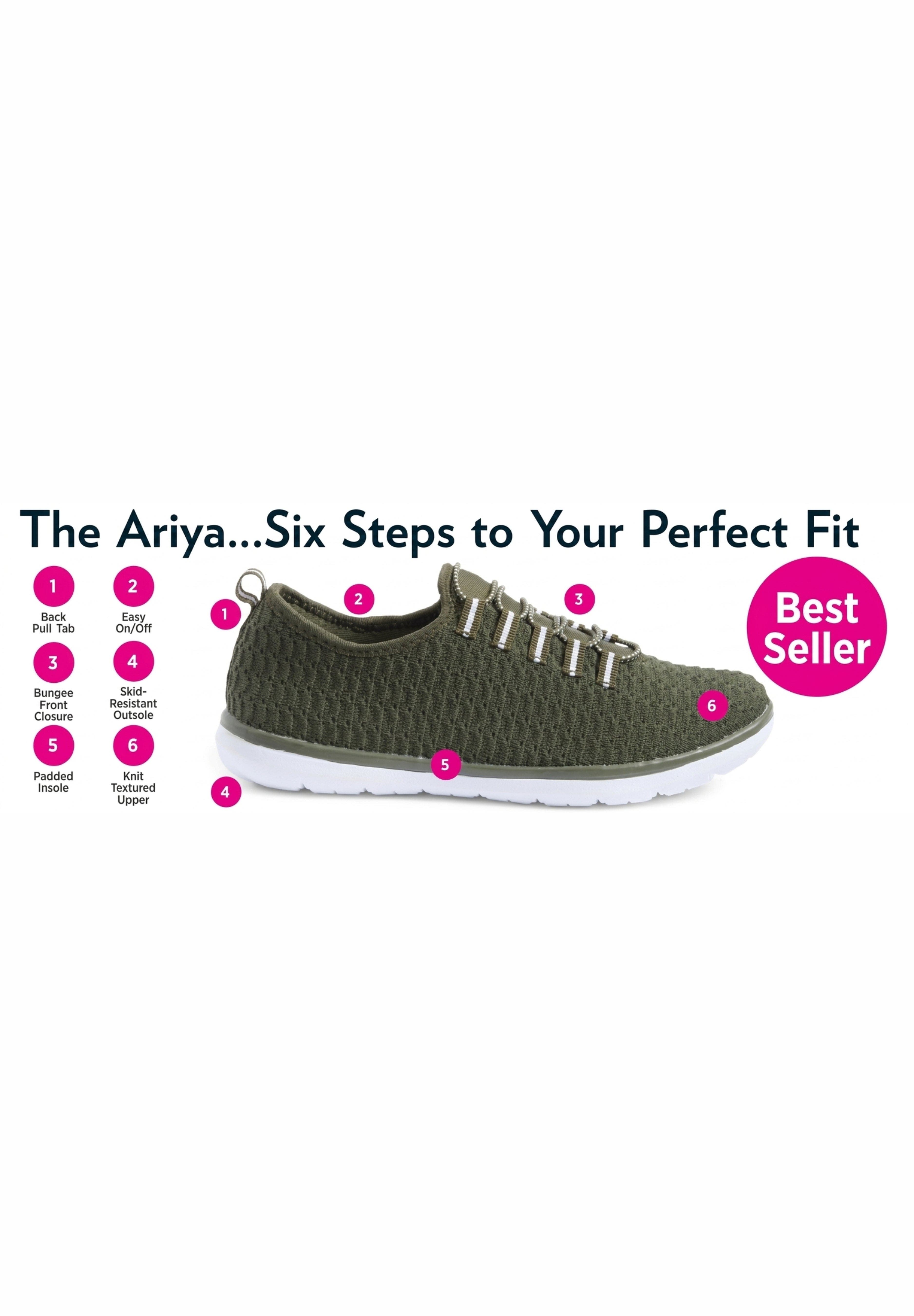 Comfortview The Cv Sport Ariya Textured Knit Slip On Sneaker, Alternate, color, Black