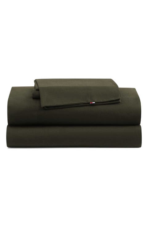 Essentials 200 Thread Count Cotton Percale Sheet Set