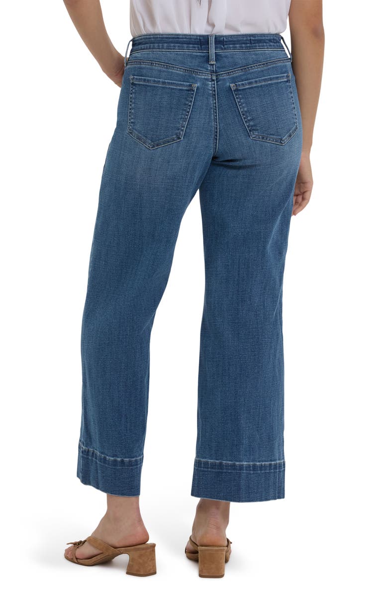 NYDJ Teresa High Waist Wide Leg Ankle Jeans, Alternate, color, Stillwater Lake