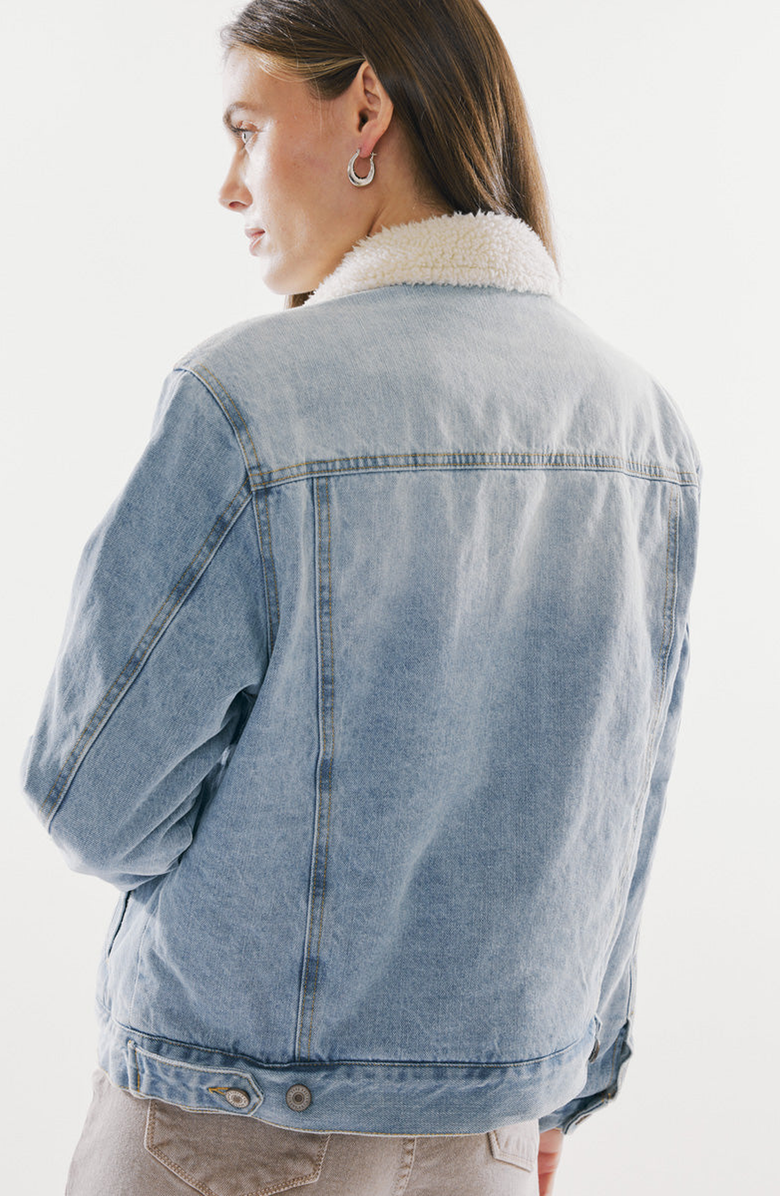 KanCan Sonny Trucker Jacket, Alternate, color, Light Wash