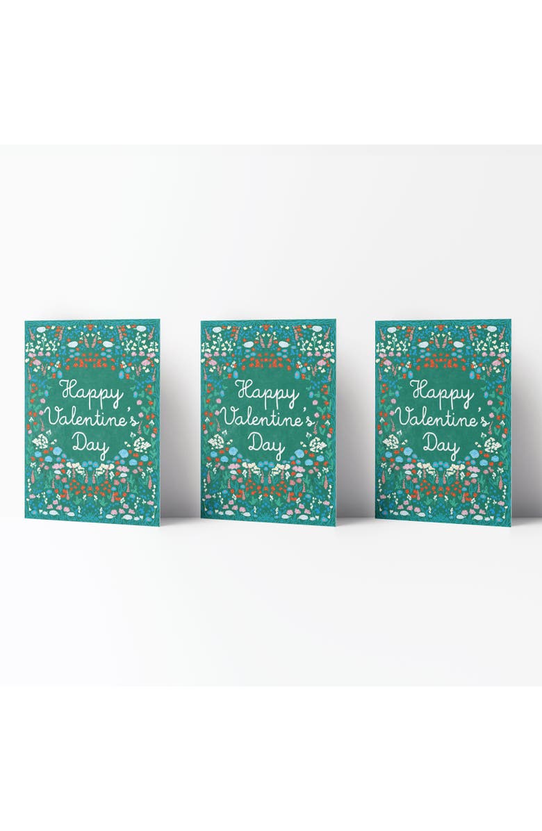 Ramus & Co Love/Friendship Greeting Card Pack (3ct) "Garden Valentine", Main, color, Multi-Pack