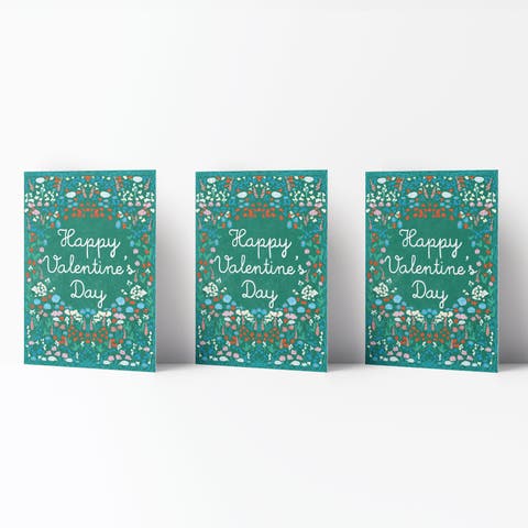 Love/Friendship Greeting Card Pack (3ct) "Garden Valentine"