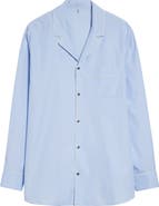 Moncler Cotton Fil-à-Fil Snap Front Shirt